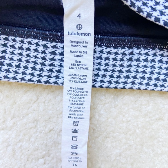 Lululemon Herringbone Sports Bra - LIKE NEW - Picture 5 of 5